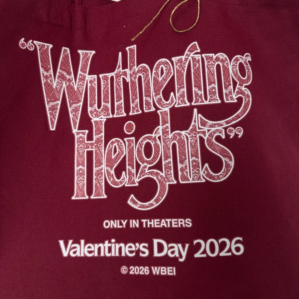 Wuthering Heights Maroon Tote Bag - Picture 2 of 3